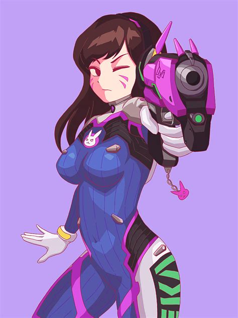 Chib0b Dva Overwatch Overwatch Overwatch 1 Highres 1girl