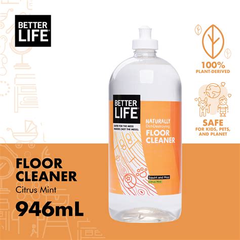 Better Life Natural Floor Cleaner Citrus Mint 946ml 32oz Floor