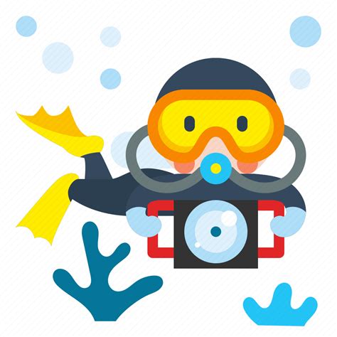Diver Diving Scuba Sport Underwater Icon Download On Iconfinder