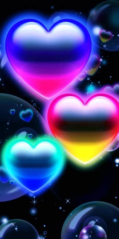 Pin by Cindy neff on Glow Wallpapers in 2020 | Colorful heart, Neon