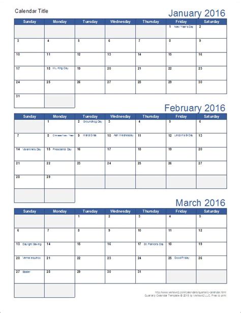 Free Printable Quarterly Calendar 2024 Printable Template Calendar