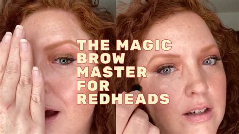 Professional Makeup Artist Discovers Magic Brow Master For Redheads