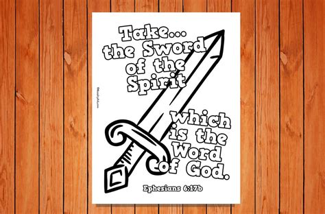 Sword Of The Spirit Printable • Ministryark