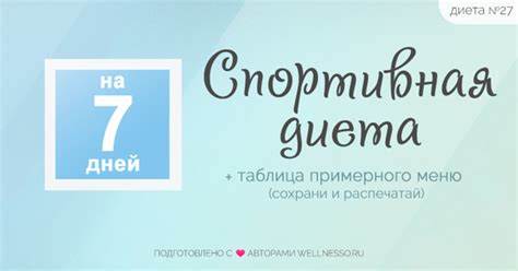 Белкова диета для спортсменов