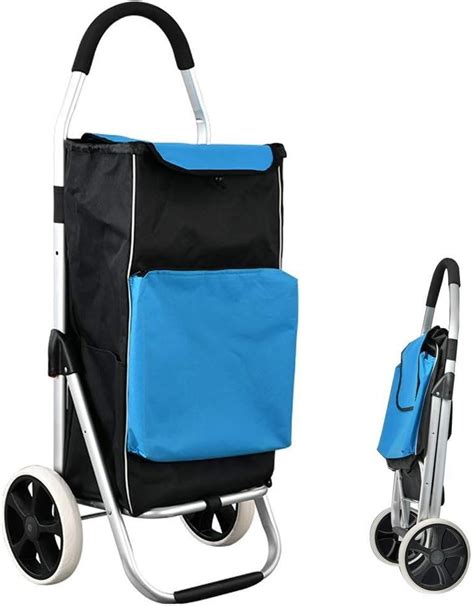 Aluminum Alloy Rod Can Be Folded Portable Grocery Shopping Cart For The