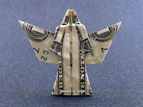 Money Origami Angel Dollar Bill Art Made With 100 Cash Origami