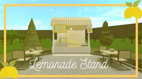 Bloxburg 5k Lemonade Stand Youtube In 2022 Lemonade Stand Bloxburg