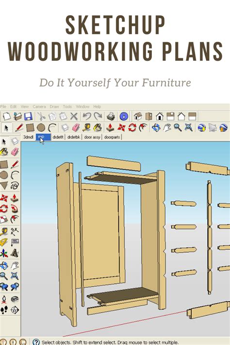 Sketchup Woodworking Plans Do It Yourself Your Furniture Sketchup Woodworking Plans