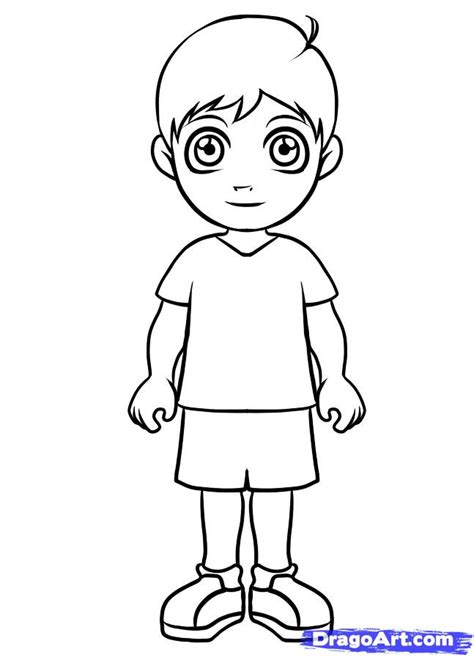 Boy Outline Drawing At Explore Collection Of Boy