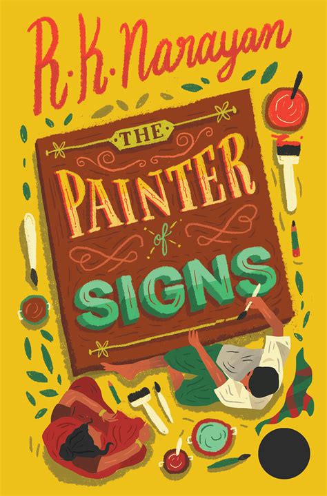 Rknarayans The Painter Of Signs Book Cover On Behance