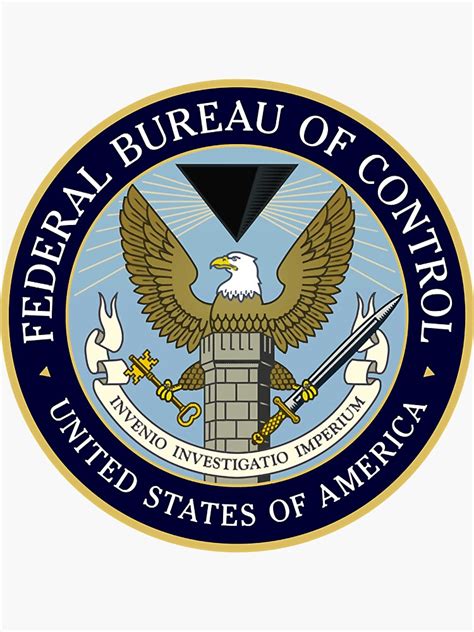 Federal Bureau Of Control Logo Sticker For Sale By Steveward5
