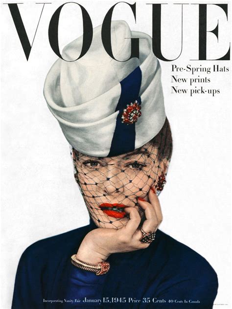 Muriel Maxwell Vogue January 1945 Erwin Blumenfeld Vintage Vogue Covers