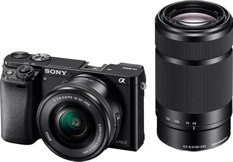 Buy Sony A6000 Kit 16 50mm 55 210mm Black From £78000 Today Best