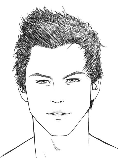 Drawing How To Draw A Male Face How To Draw A Realistic Male Face Step By Step With A Pencil As