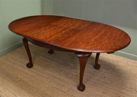 Oval Antique Mahogany Ee Zi Way Extending Dining Table 277340