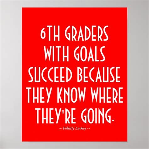 6th Grade Classroom Poster In Red Zazzle