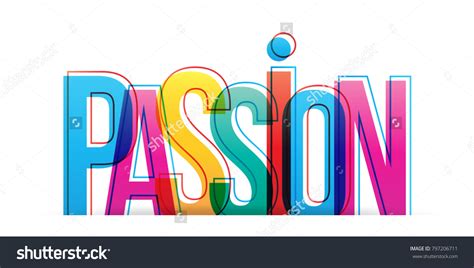 Passion Word Design Stock Vector Royalty Free 797206711 Shutterstock