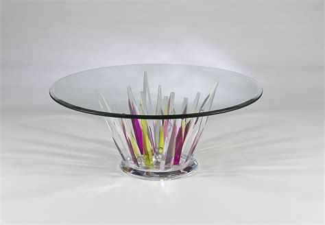 Crystals Coffee Table Sharp Colors Shahrooz Art