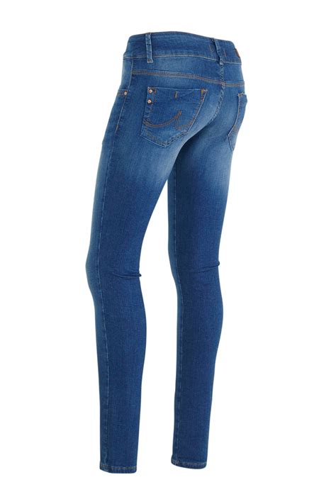 ltb low waist slim fit jeans molly blauw wehkamp