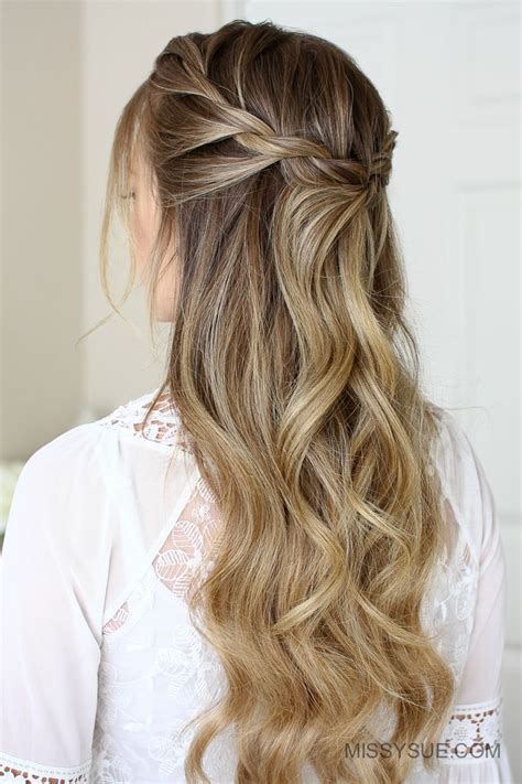 Take the top middle leave some strands hanging down too. 3 Easy Rope Braid Hairstyles | Braids for long hair ...