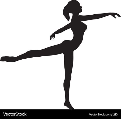Ballet Dancer Royalty Free Vector Image Vectorstock