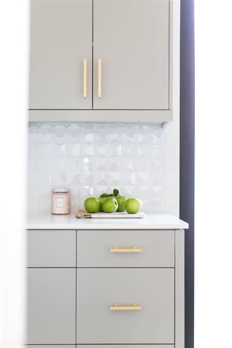 Price may vary depending on the actual size of the kitchen. Light gray flat front butler pantry cabinets are fitted ...