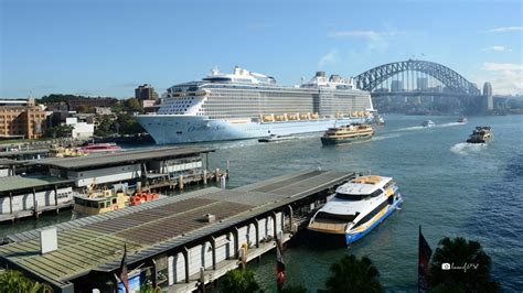 Ovation Of The Seas Docked In Sydney Harbour Australia By Lonewolf