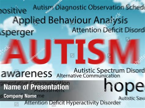 Word Autism Powerpoint Template Word Autism Powerpoint Background