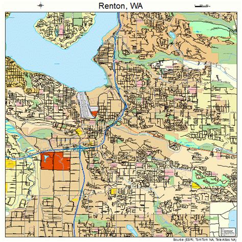 Renton Washington Map Map