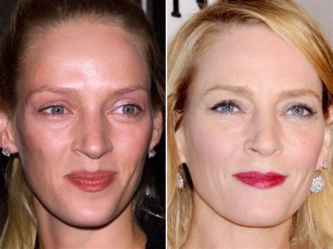 Uma Thurman Before And After The Skincare Edit