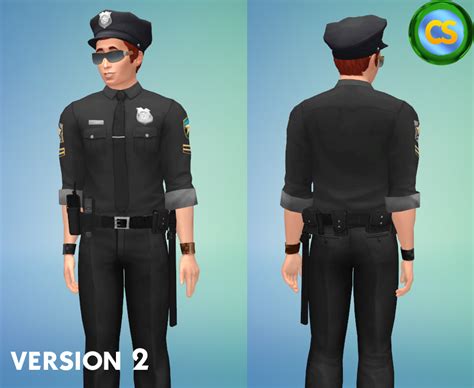Unisex Police Uniform Simsworkshop