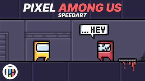 Pixel Among Us Speed Art Youtube