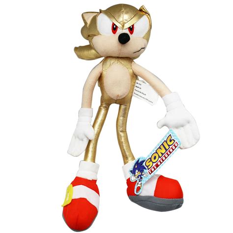 Sonic The Hedgehog Super Sonic Gold Sonic Plush Toy 12in