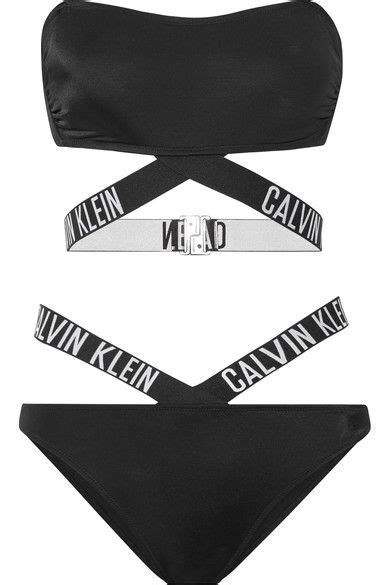 Calvin Klein Beachwear Intense Power Printed Bandeau Bikini Net A