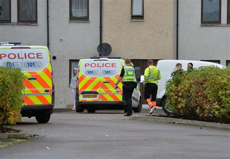 police investigate an incident in the merkinch area of inverness this afternoon following