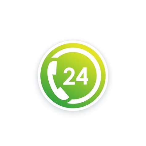 24 Hour Support Service Vector Icon 2775443 Vector Art At Vecteezy