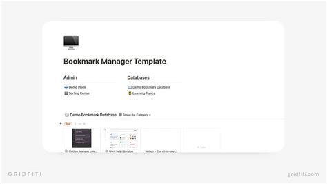 10 Simple Notion Bookmarks Templates To Save Your Favorite Links
