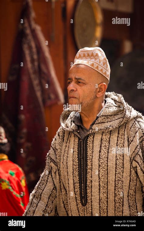 Man Wearing Traditional Moroccan Djellaba Hi Res Stock Photography And