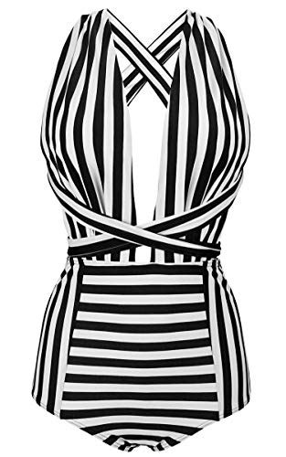 Why Youll Love This Black And White Striped Bathing Suit