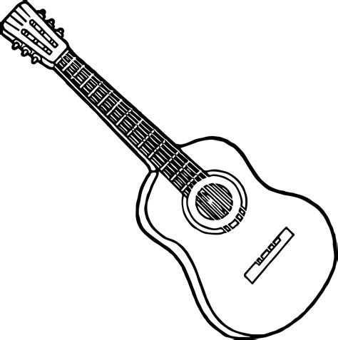 Strings Guitar Playing The Guitar Coloring Page | Wecoloringpage.com