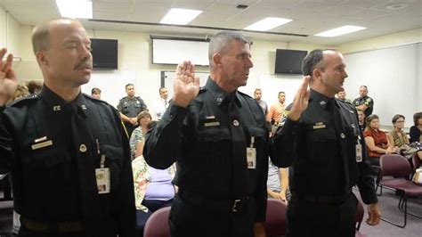 New Deputies Sworn In At The Flagler County Sheriffs Office Youtube