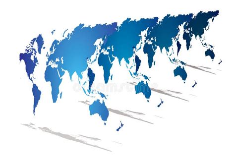 World Map Blue Stock Vector Illustration Of Globe Graphic 6997187