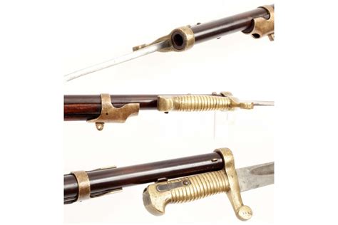 Confederate Altered Mississippi Rifle And Saber Bayonet