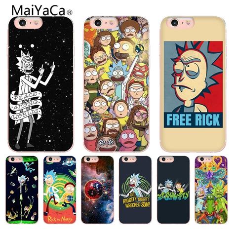 Maiyaca Rick Morty Coque Shell Phone Case For Apple Iphone 8 7 6 6s
