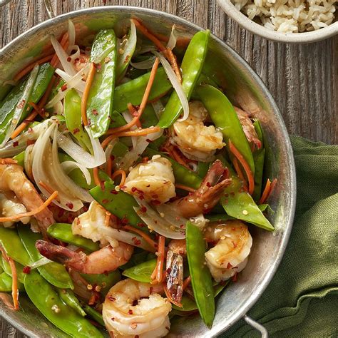 It is mixed with crabmeat, shrimp, and seasonings of your choice. Shrimp and Pea Pod Stir-Fry | Recipe in 2020 | Meals ...