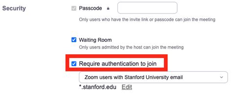 How To Limit Your Meeting To Authenticated Users University It
