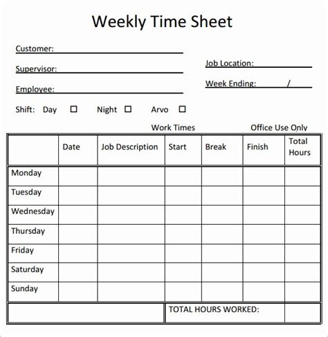 44 Bi Weekly Timecard With Lunch