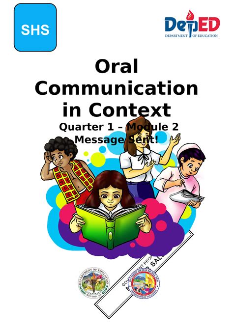 oral communication and more oral communication in context quarter 1 module 2 message sent