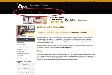 Ovid the owl's wings have been clipped, and he's on an adventure to find a surgeon that can help him to fly again. Navigating the New OWL Site // Purdue Writing Lab