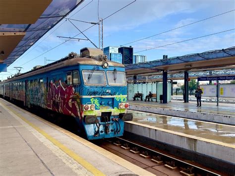 Metro Train Bg Voz Station Novi Beograd Belgrade Editorial Image